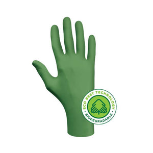 Disposable Nitrile; Showa - GreeN-DEX; Extra Large  100 gloves/box