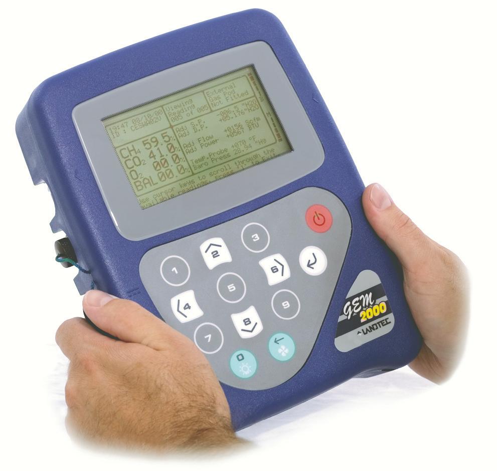 Landtec GEM2000 PLUS Landfill Gas Analyzer and Extraction Monitor
